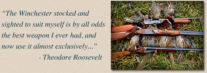 Theodore Roosevelt quote about Winchester firearms